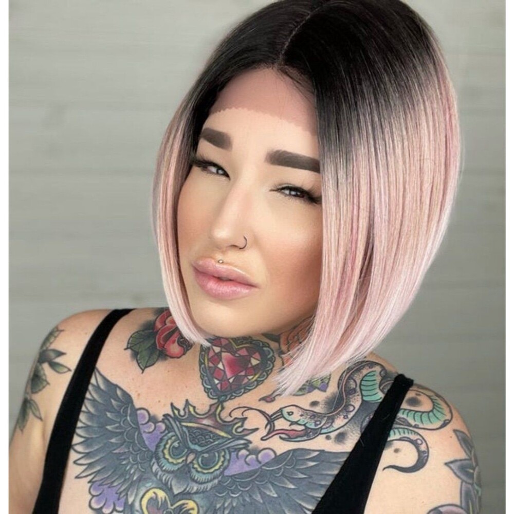 Rebel Gypsy “ When i look at you” synthetic lace front bob wig
